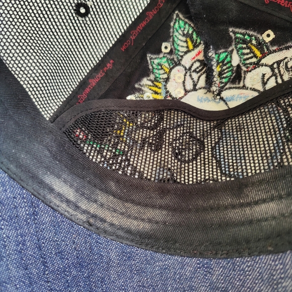 Ed Hardy Love Kills Slowly Hat VGC Adjustable by C. Audigier - Picture 8 of 11